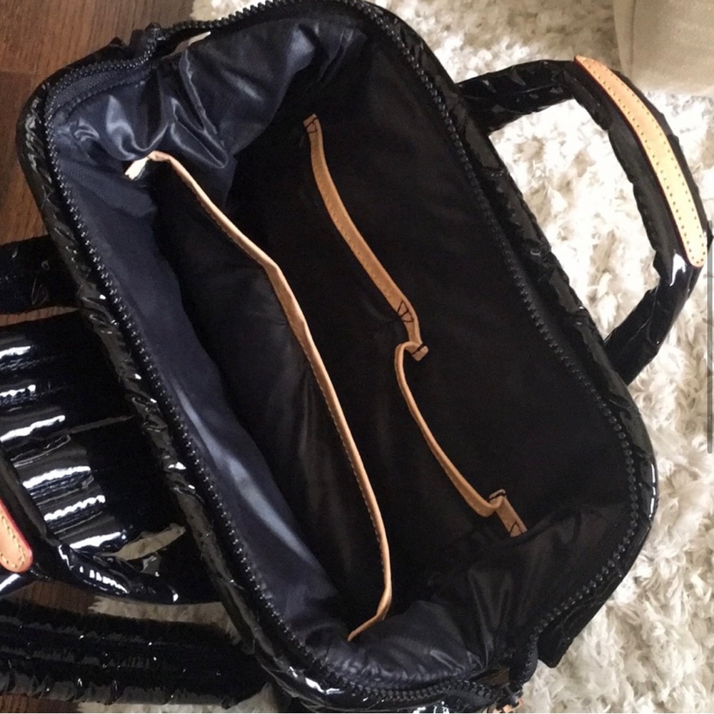 Rare Mz Wallace Top Handle Backpack Black Lacquer L… Gem